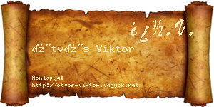 Ötvös Viktor névjegykártya