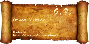 Ötvös Viktor névjegykártya