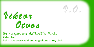 viktor otvos business card